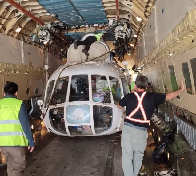 Mi8-MTV helicopter transport from Sudan to Central Asian state